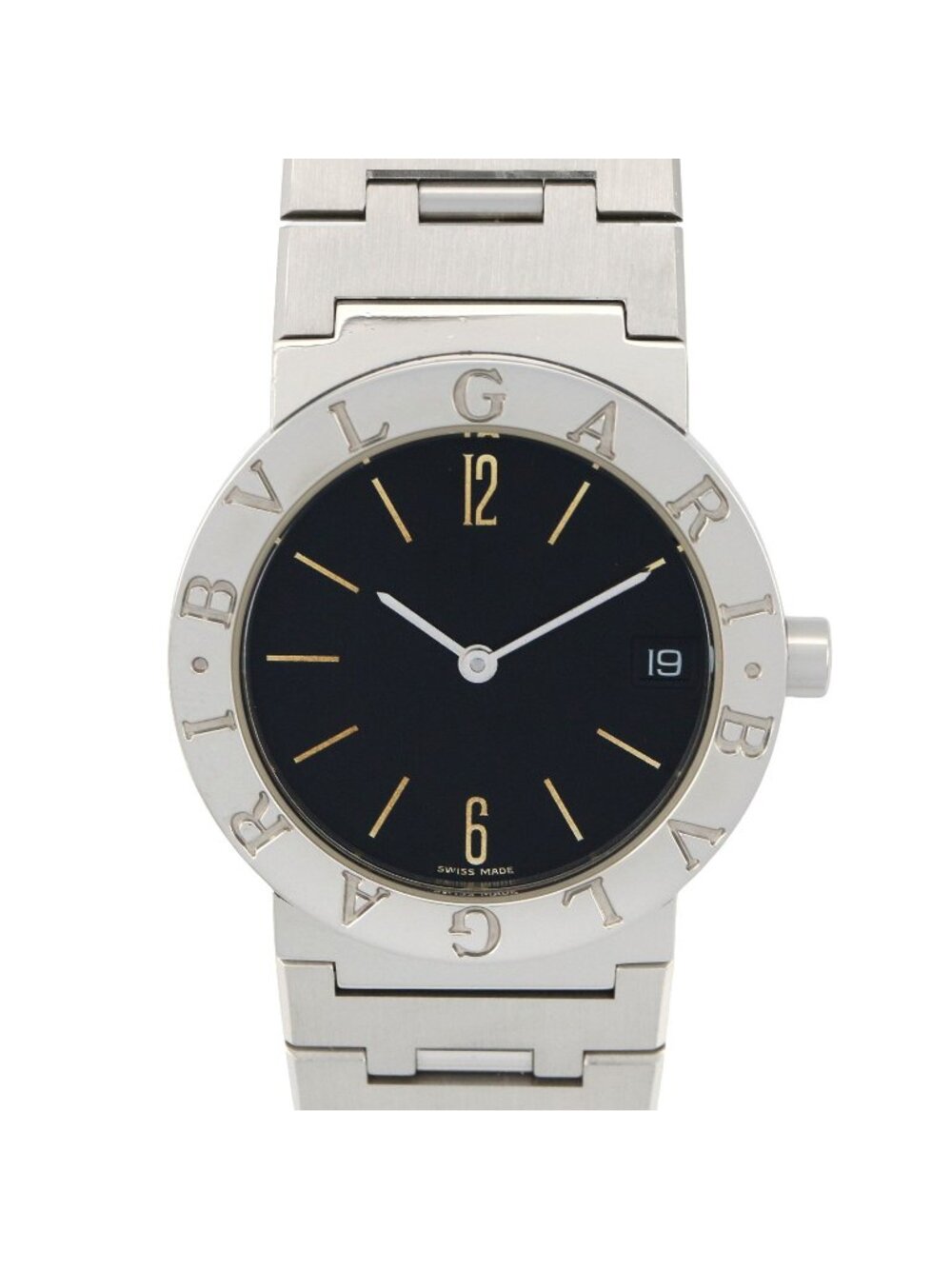 Bvlgari Watch Boys' Black Stainless Steel